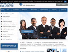Tablet Screenshot of intesolenglishpro.com